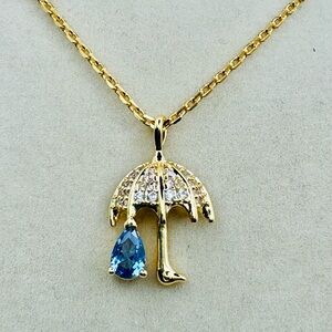 KATE SPADE ☔️ Rain Or Shine Umbrella Necklace NWT